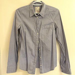 Aritzia Talula - Classic Fit Cotton Blue Button-Down